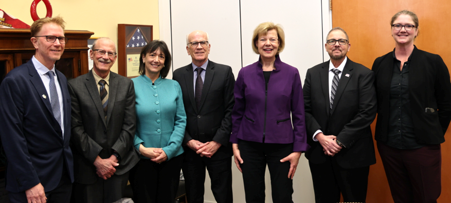 Participants in Senator Tammy Baldwin’s Congressional Forum on the impact of cutting NIH funding.