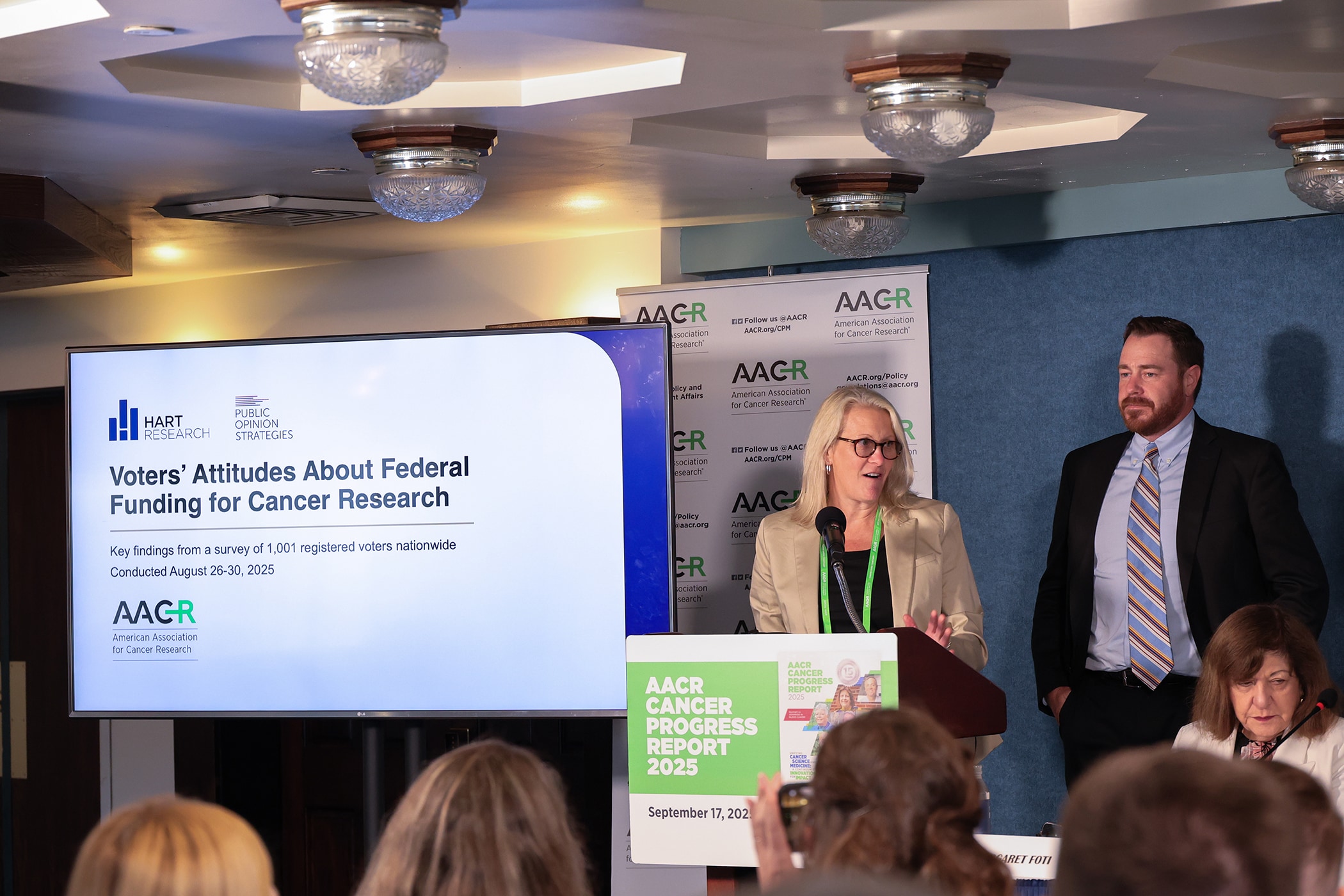 AACR presents the result of a national survey of voters’ attitudes about federal funding for medical research.