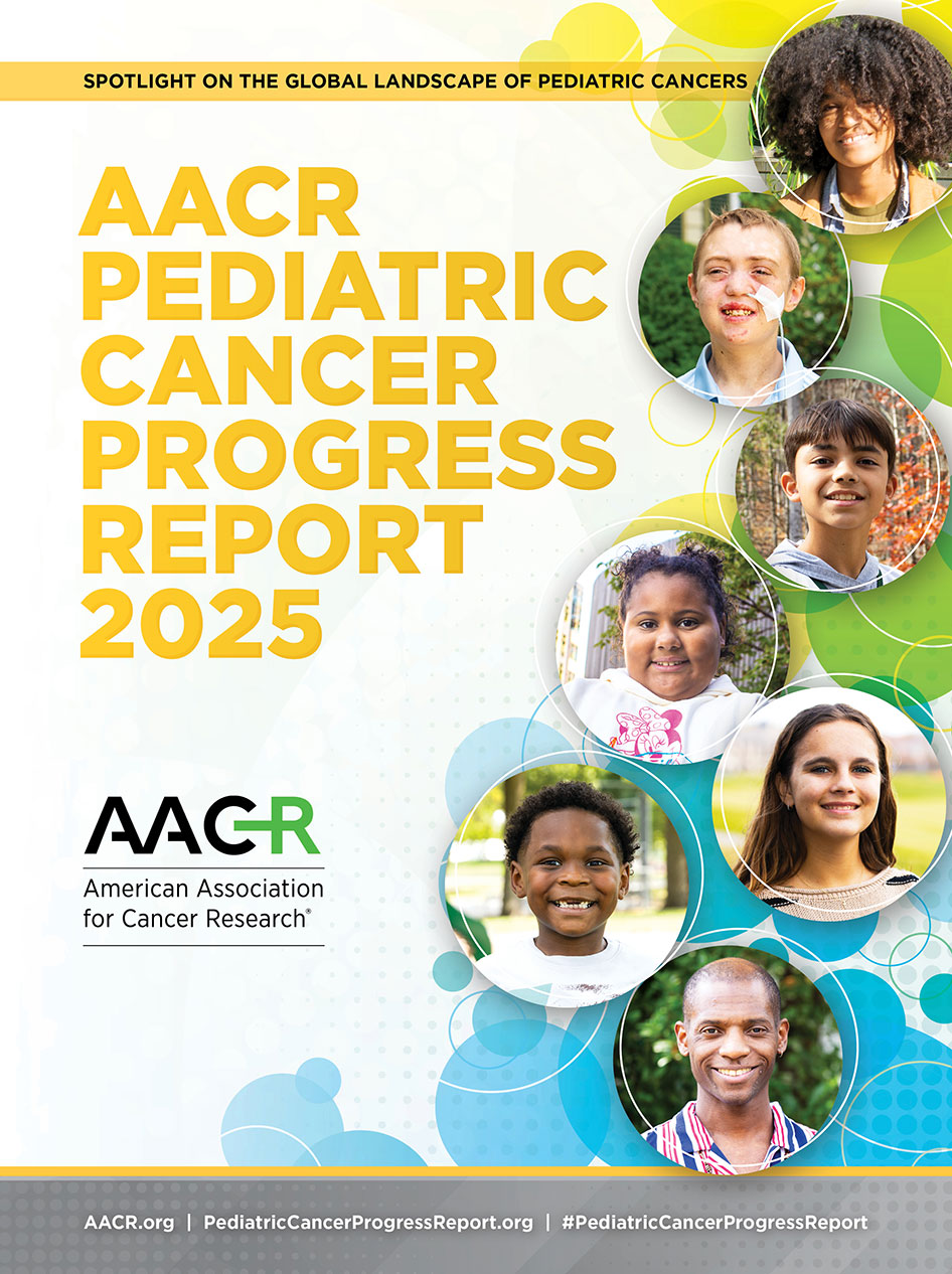 Cover of the AACR Pediatric Cancer Progress Report 2025