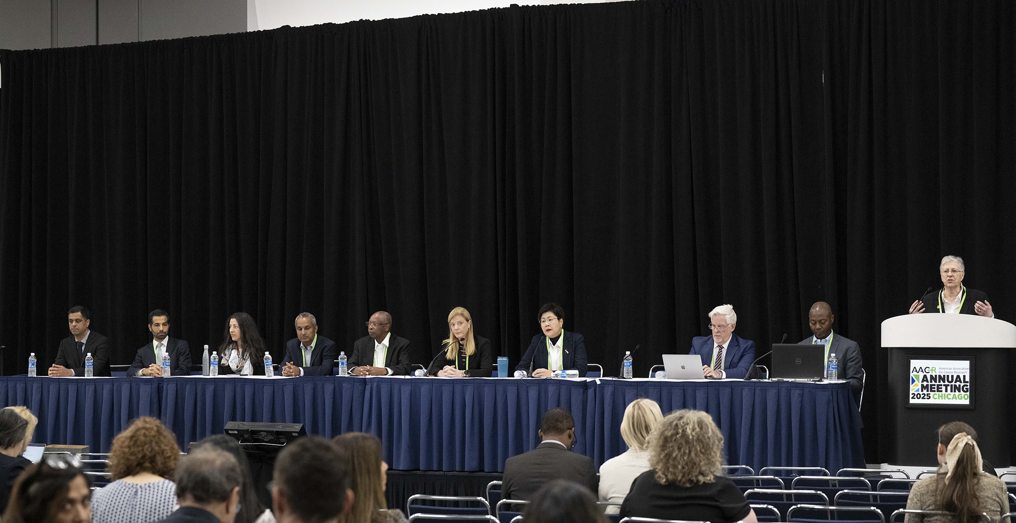 2024–2025 AACR President Patricia M. LoRusso speaks during the Presidential Select Symposium at the AACR Annual Meeting 2025