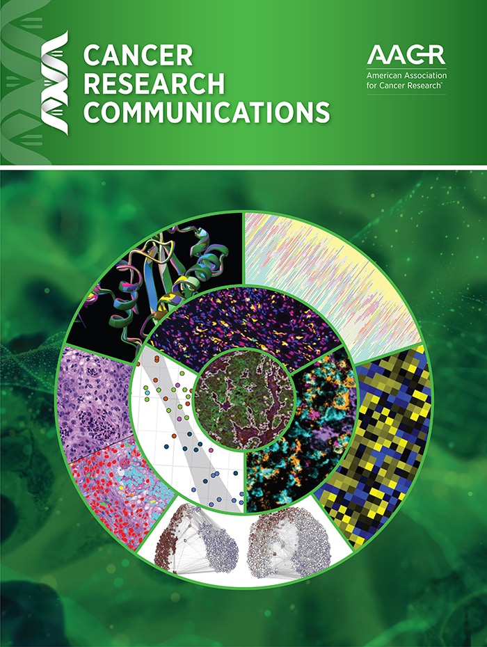 Cancer Research Communications cover