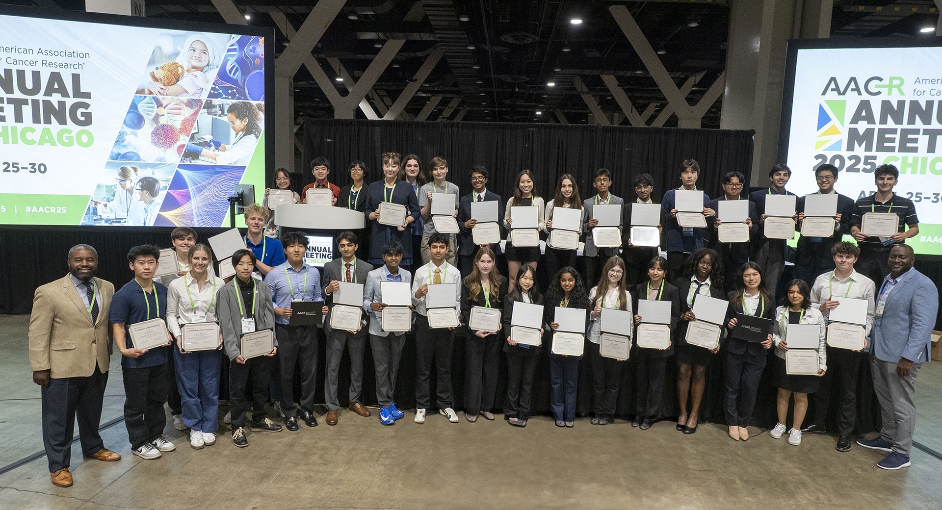 Participants in the AACR Special High Program for High School Students held at the AACR Annual Meeting 2025.
