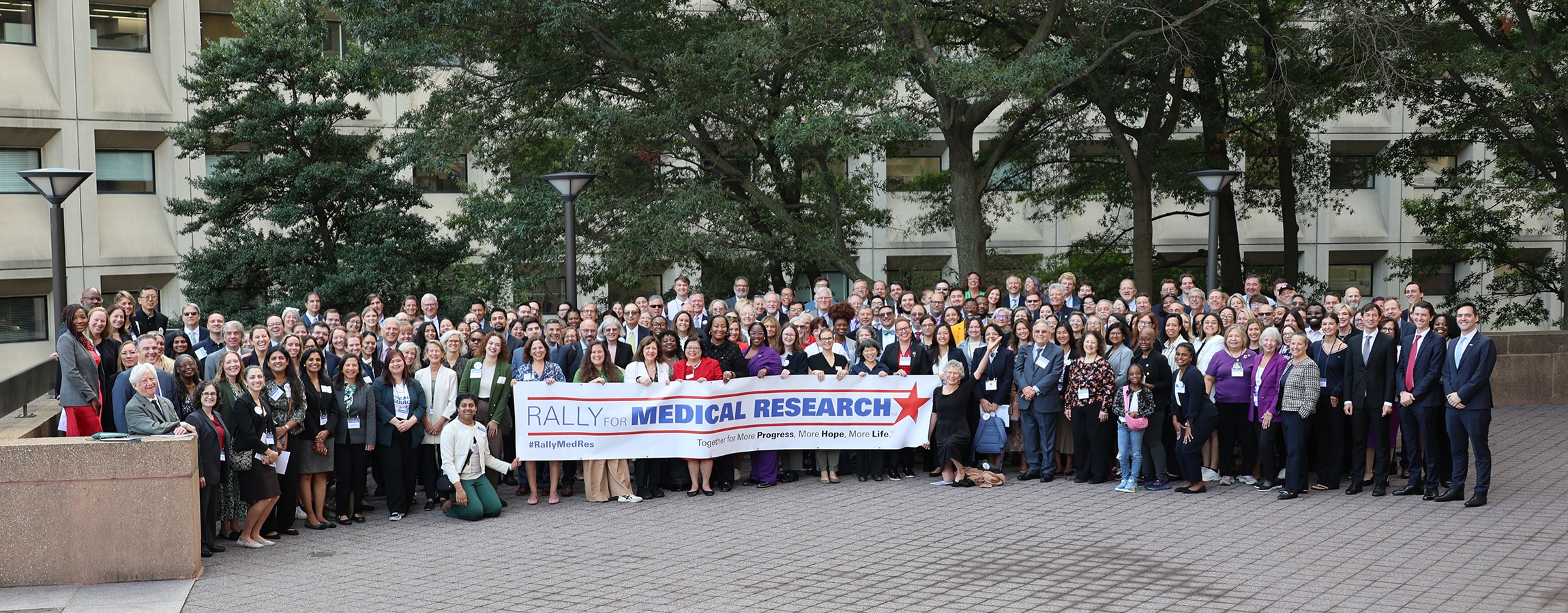 Participants in the Rally for Medical Research, September 2025